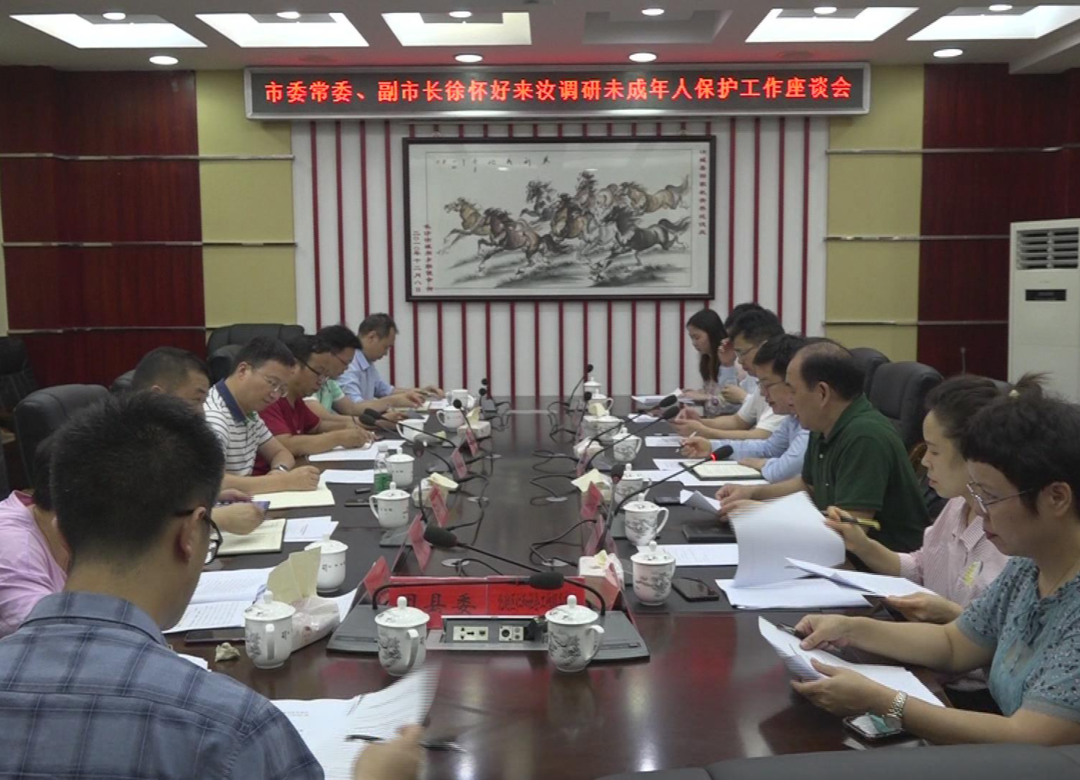 市委常委、副市长徐怀好来汝调研未成年人保护工作