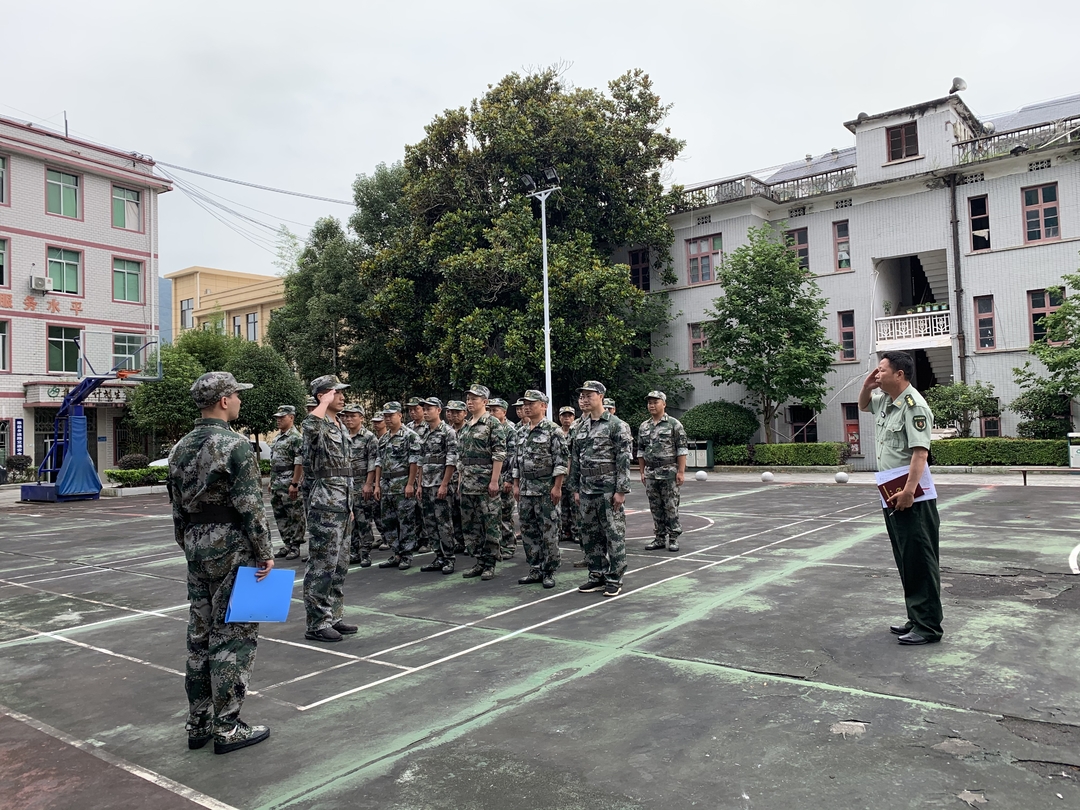 集益乡召开2021年基干民兵点验大会