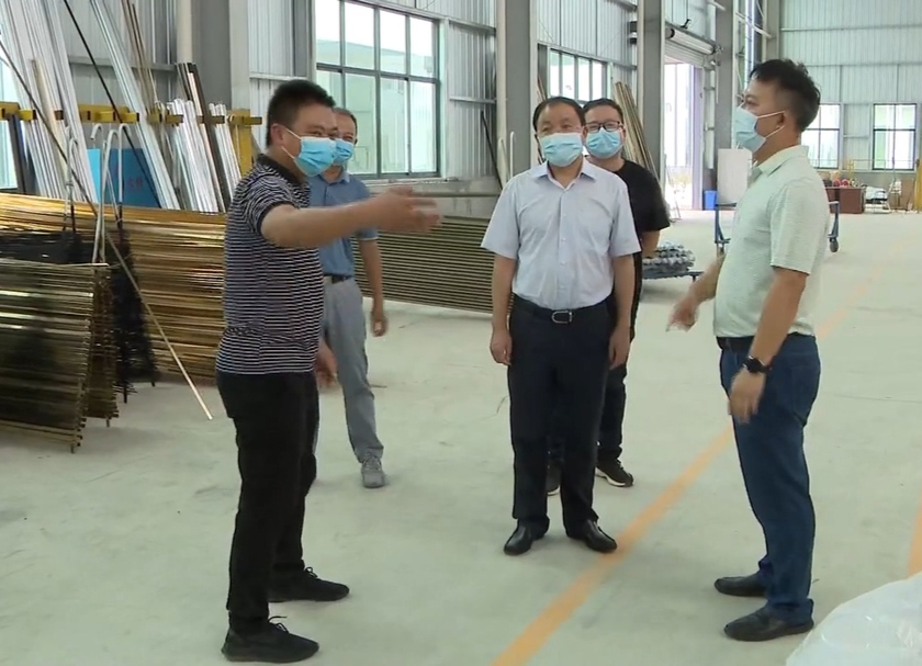 黄四平调度园区项目建设工作