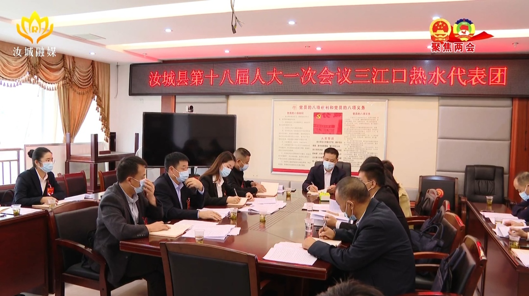 何浩光参加县十八届人大一次会议第七代表团讨论
