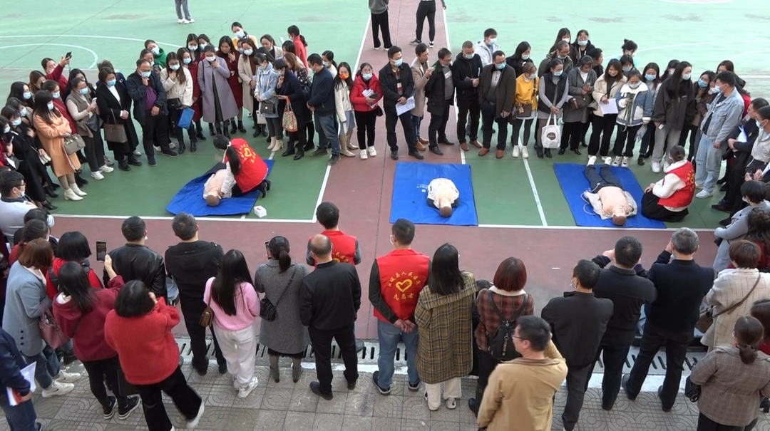 汝城县现场救护暨疫情防控知识普及进校园活动正式启动