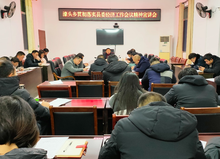 濠头乡贯彻落实县委经济工作会议精神