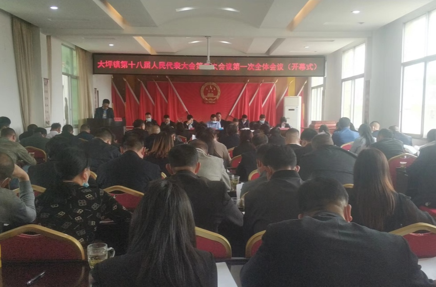大坪镇召开第十八届人民代表大会第二次会议