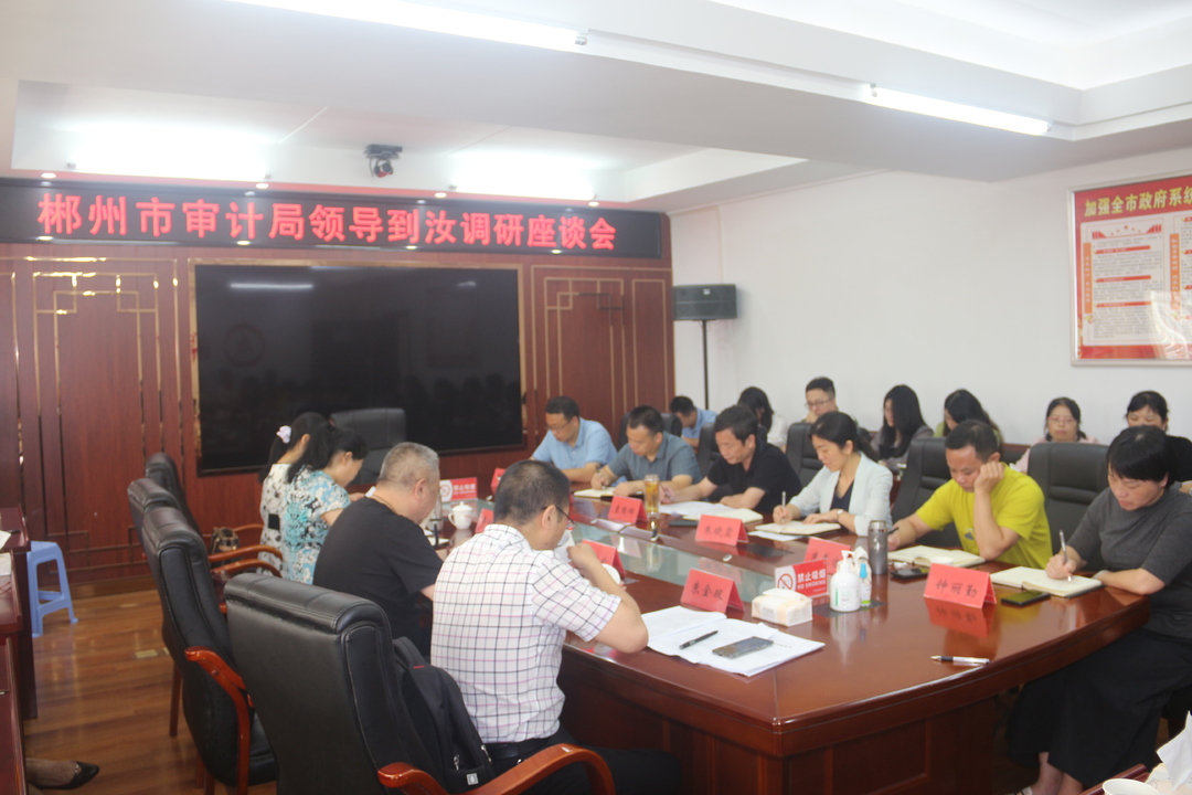 郴州市审计局领导到汝调研指导