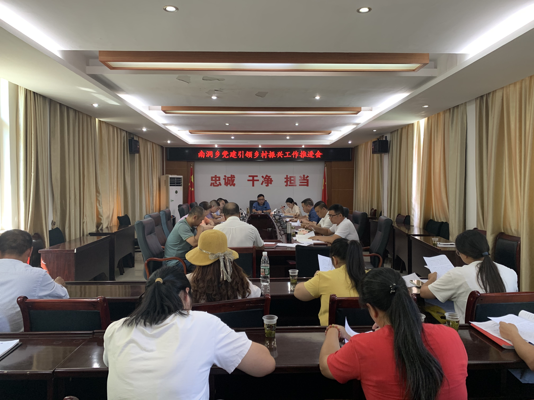 南洞乡：共话乡村振兴 共谋发展思路