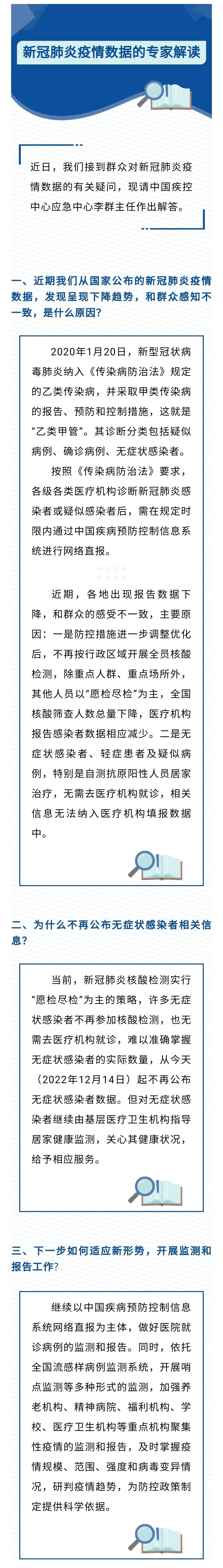 国家卫健委：今起不再公布无症状感染者数据