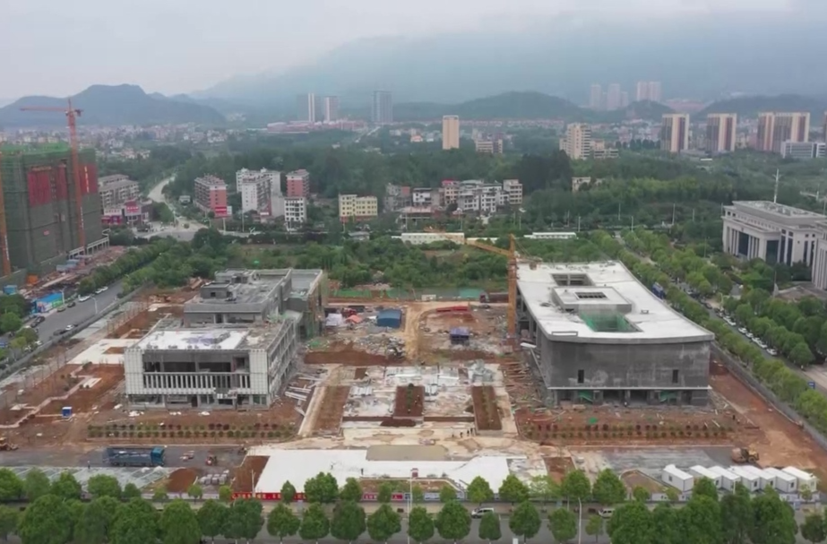 【旅发进行时】总工程量完成70%  汝城县文化客厅建设项目一期加速推进