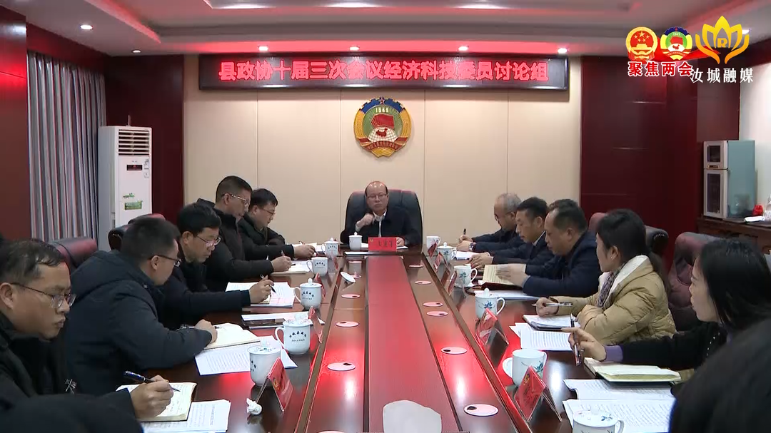 文建军参加县政协第十届委员会第三次会议经济科技委员活动组讨论