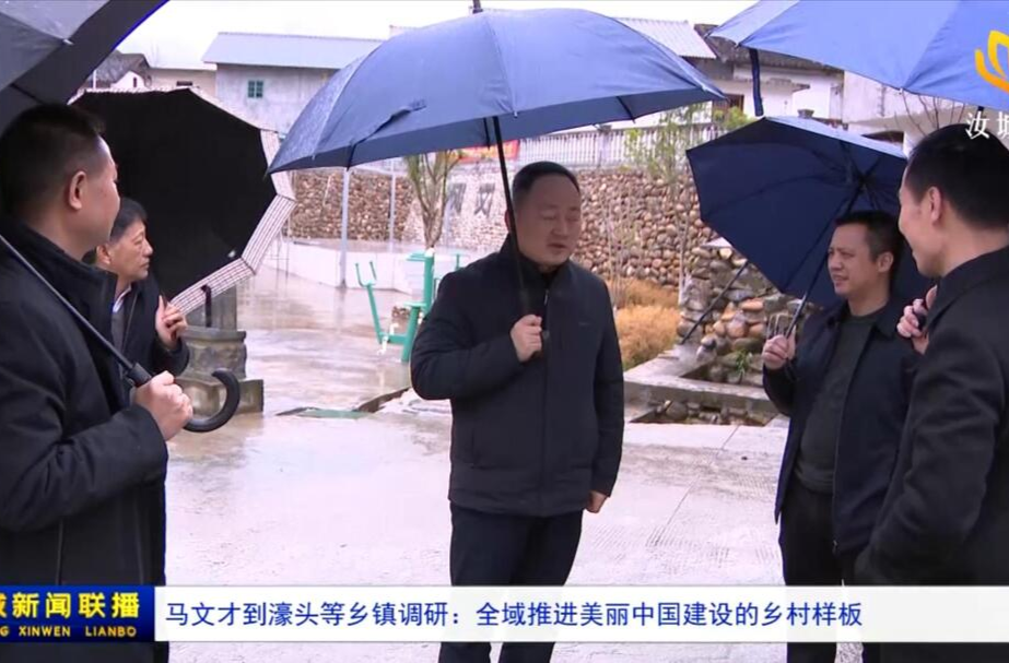 马文才到濠头等乡镇调研：全域推进美丽中国建设的乡村样板