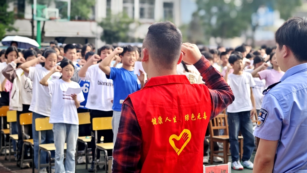禁毒宣传进校园  守护青春不“毒”行