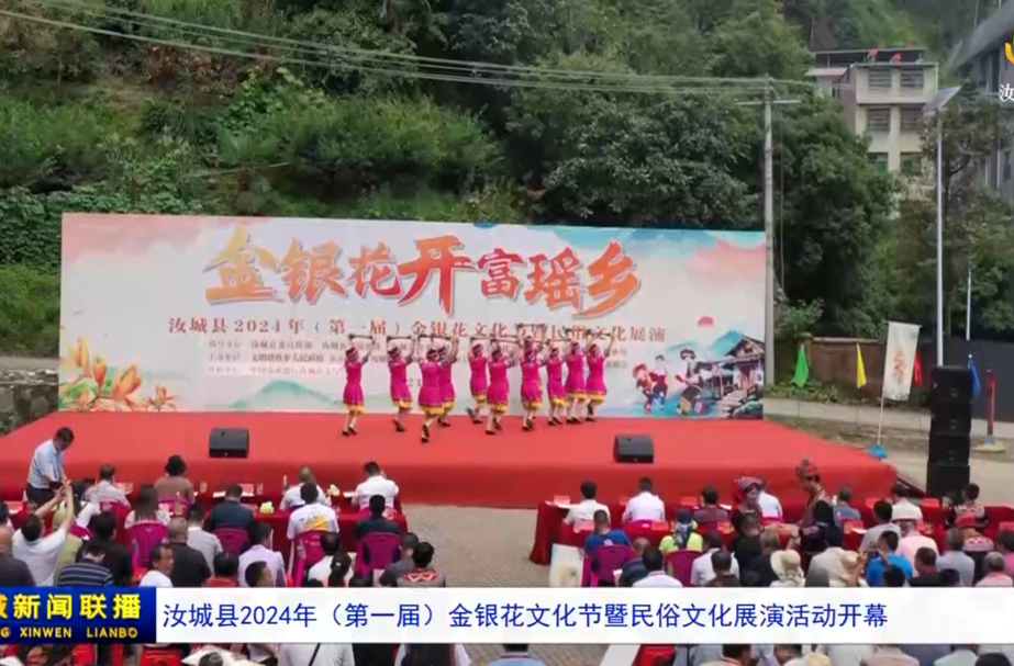 汝城县2024年（第一届）金银花文化节暨民俗文化展演活动开幕