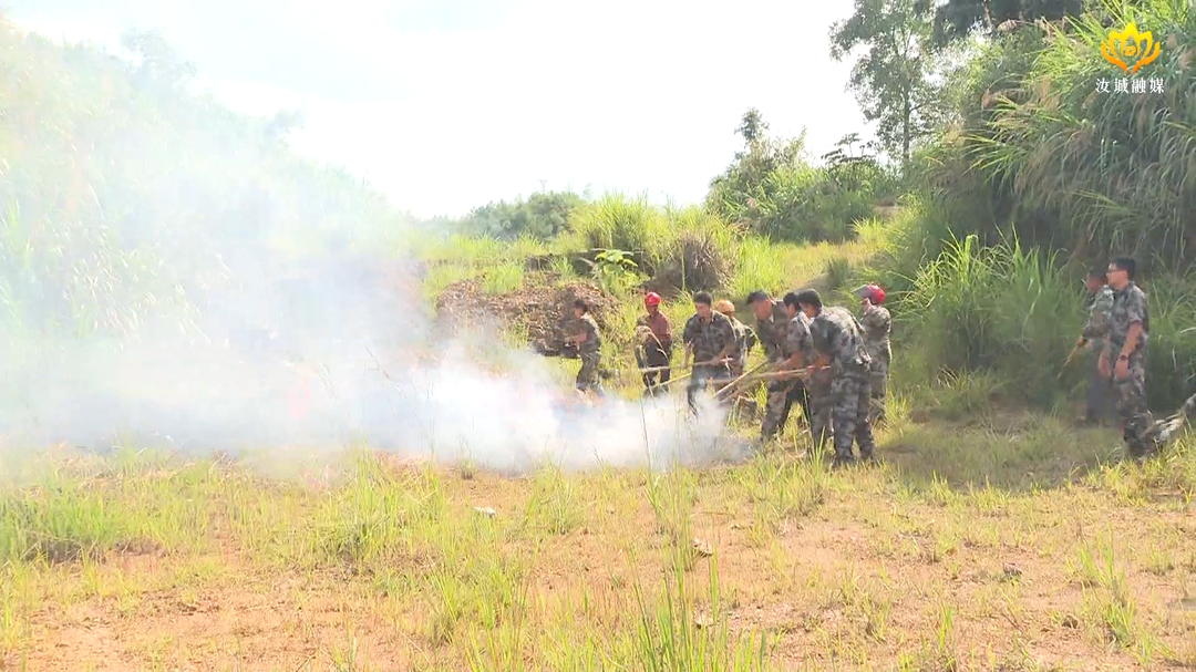 井坡镇开展森林防灭火应急演练
