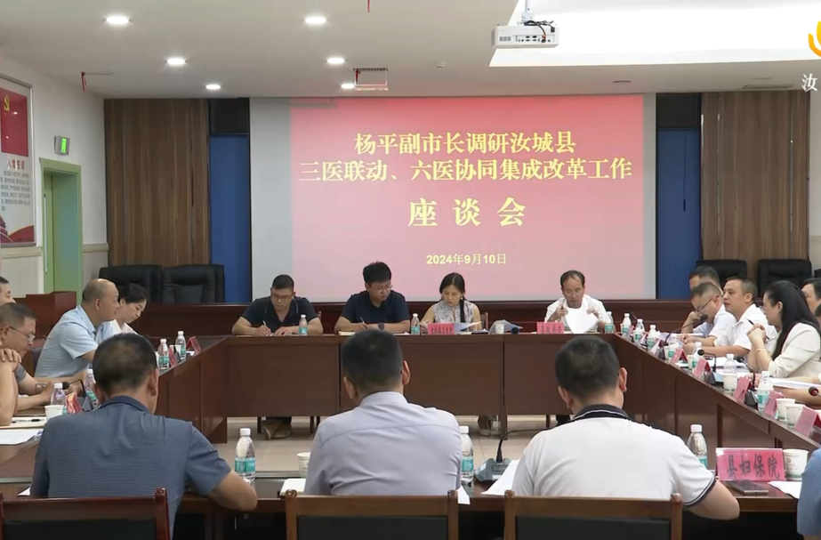 市领导来汝调研三医联动、六医协同集成改革工作