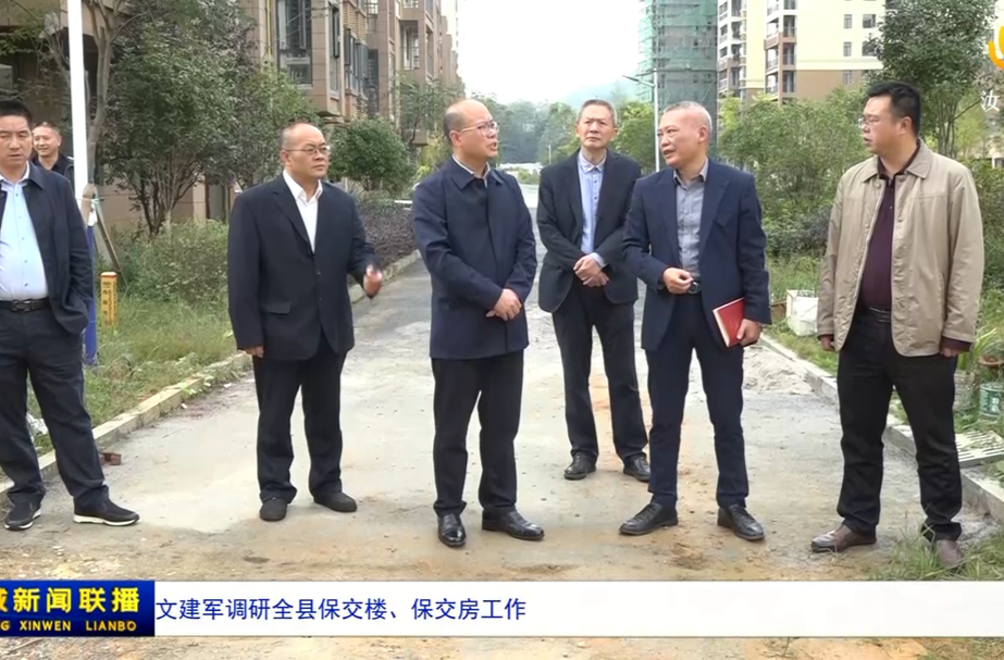 文建军调研全县保交楼、保交房工作