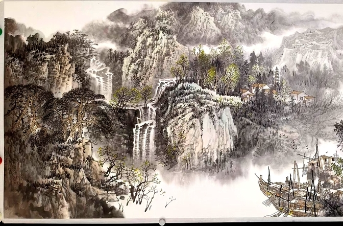 汝城籍画家慕齐国画精品展在杭州举办