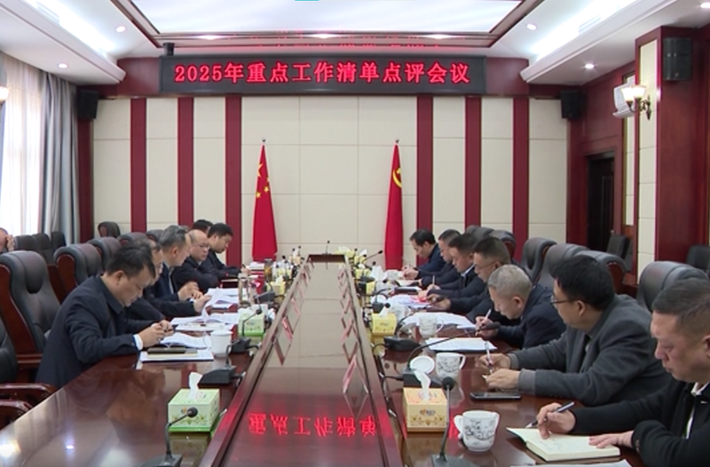马文才主持召开2025年重点工作清单点评会