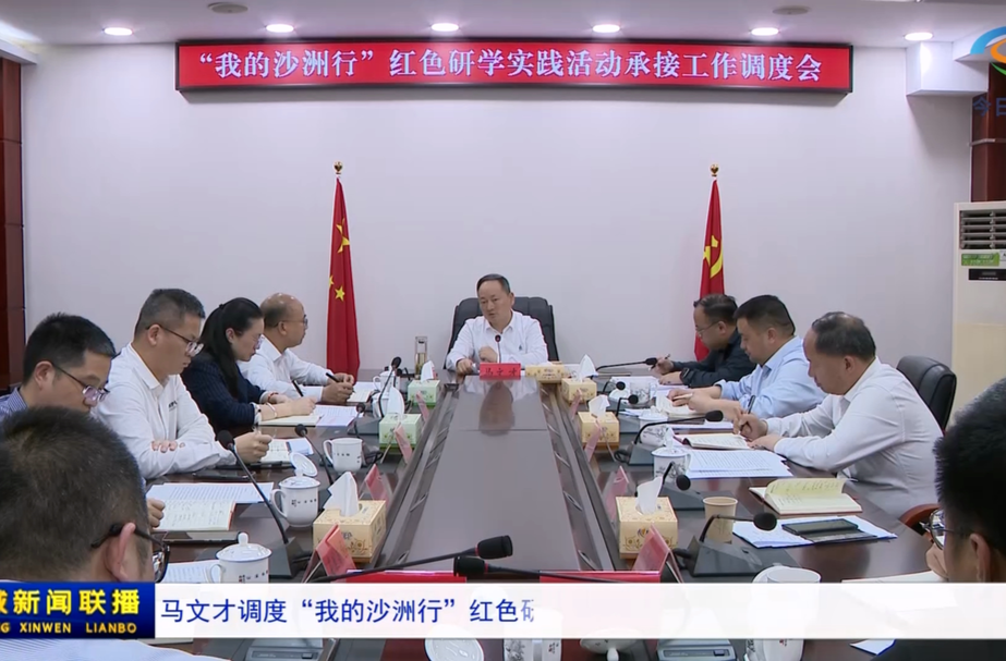 马文才调度“我的沙洲行”红色研学实践活动承接工作