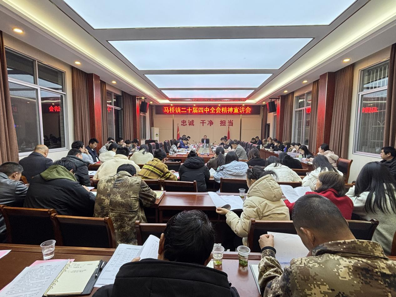 马桥镇举办二十届四中全会精神宣讲会 为干部职工充电蓄能