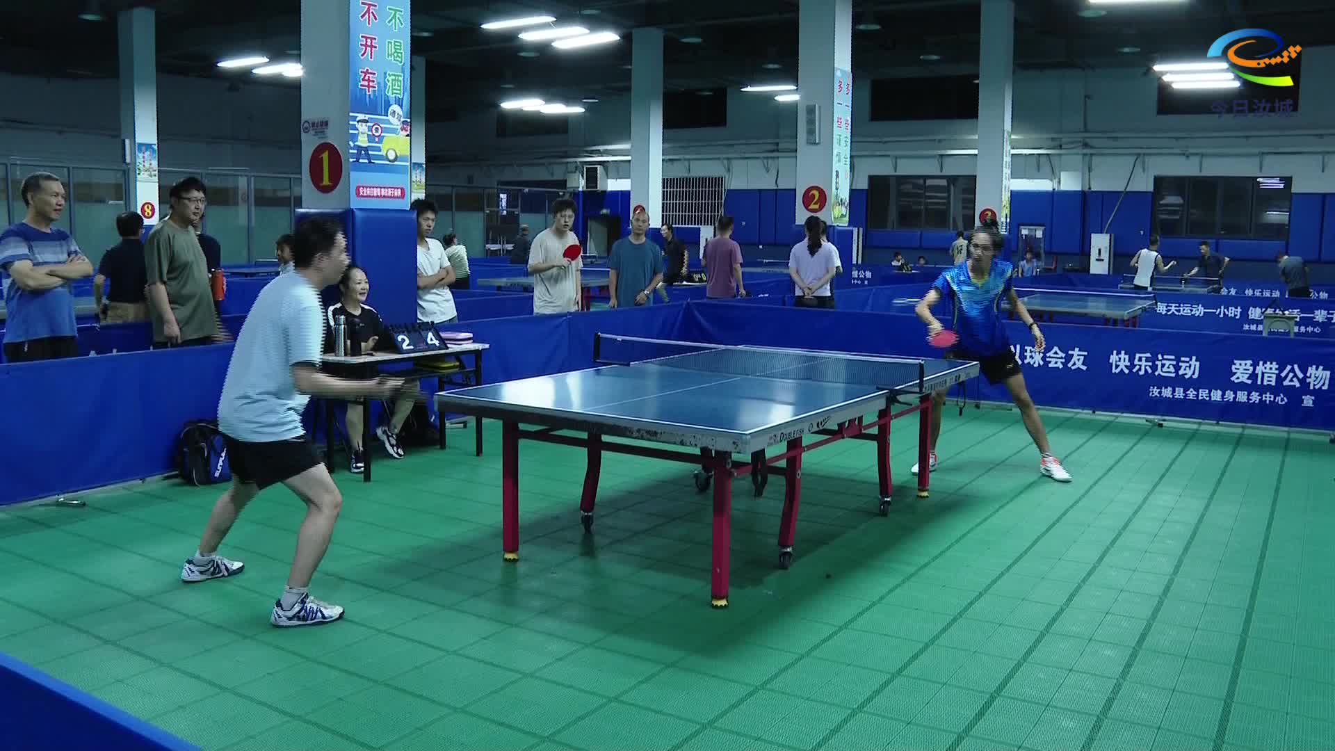 汝城县举行乒乓球让分赛